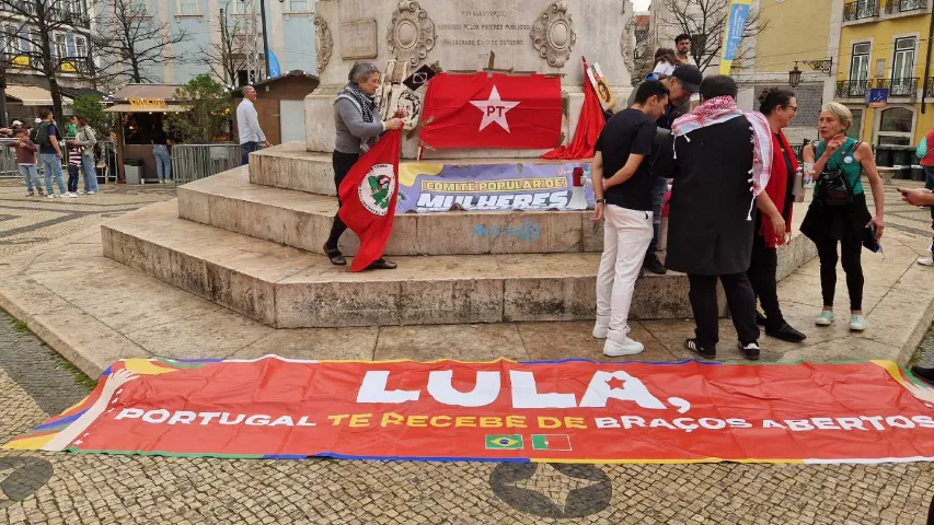 Manifestação do PT no centro de Lisboa reúne apenas 26 pessoas