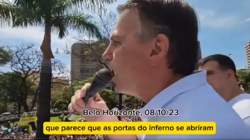 “As portas do inferno se abriram atrás de nós”, diz Bolsonaro
